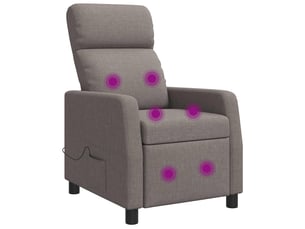Fauteuil relax manuel VIDAXL  Tissu marron