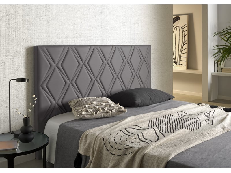  Tête de lit en simili cuir rubí - simili cuir, rembourrage mousse, fabrication artisanale 8435720010572 - Conforama C
