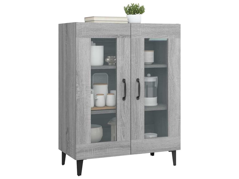  Buffet - bahut - meuble de rangement sonoma gris 69,5x34x90 cm bois d'ingénierie  - Conforama D