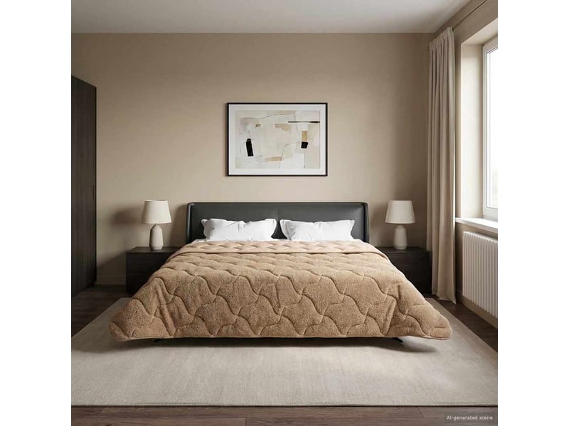  Duvet - couette complet toute l'année 200 x 200 cm non taupe respirant  - Conforama B