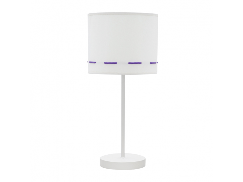  Lampe à poser enfant fabrilamp trazos blanc et lilas 1xe14 42 x 17 x 17 cm 111271019 - Conforama A