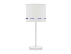 Lampe à poser enfant fabrilamp trazos blanc et lilas 1xe14 42 x 17 x 17 cm