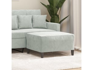 Pouf / repose pied   argenté