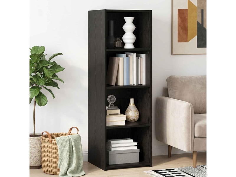  Haut armoire, armoire de rangement chêne noir 40x41x124 cm bois d'ingénierie  - Conforama B