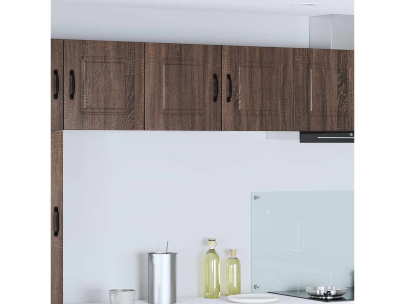  Meuble mural de cuisine | armoire de cuisine chêne brun 80x31x40cm shl1933  - Conforama B