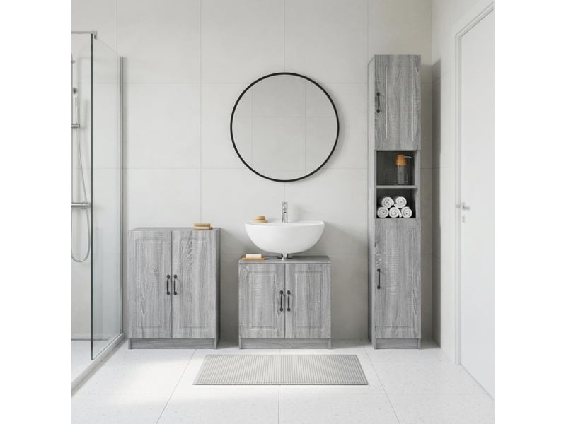 Ensemble de meuble de salle de bain 3 pièces utrecht cf63494 - Conforama B