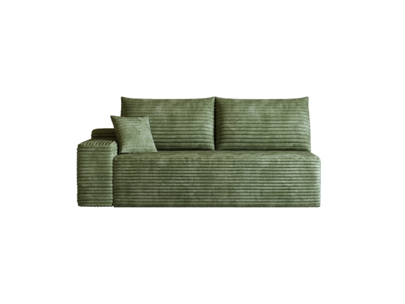  Canapé d’angle vert 2 places – orientation gauche – y165-3l-green – canapé moderne  - Conforama D