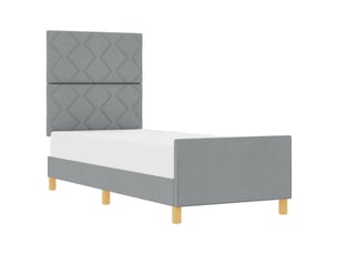 Lit simple 80x200 cm coloris gris