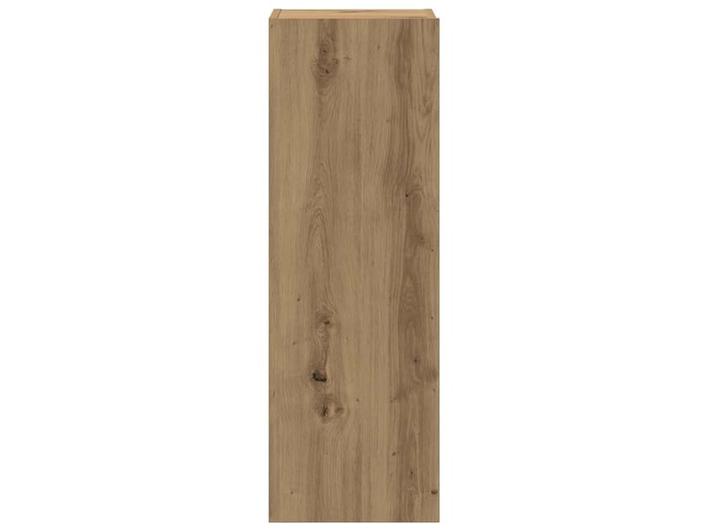  Lot de 4 meuble tv mural, meuble tv suspendu chêne artisanal bois d'ingénierie shl61362  - Conforama E