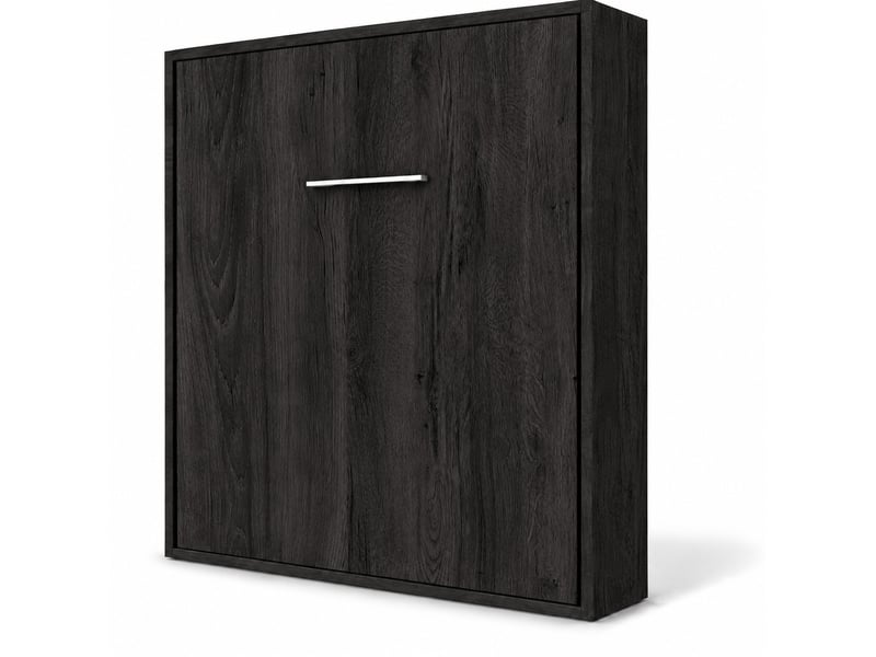  Lit escamotable vertical kola – seulement 34,5cm de profondeur, le confort d’un vrai lit-160x200-cadre carbone-façade carbone  - Conforama A