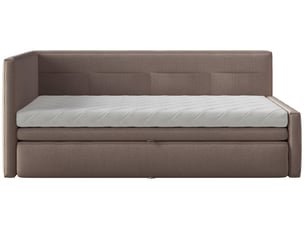 Lit simple 90x200 cm SELSEY Nesmi coloris marron