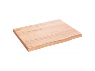 Comptoir de salle de bain, plan de travail marron clair 40x30x2 cm bois traité cf65822