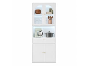 Bibliotheque coloris  blanc  OKWISH  - 70 cm x 180 cm