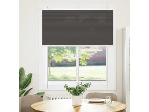 Store plissé, store de fenêtre noir 115x100 cm largeur du tissu 114,4cm polyester cf46925