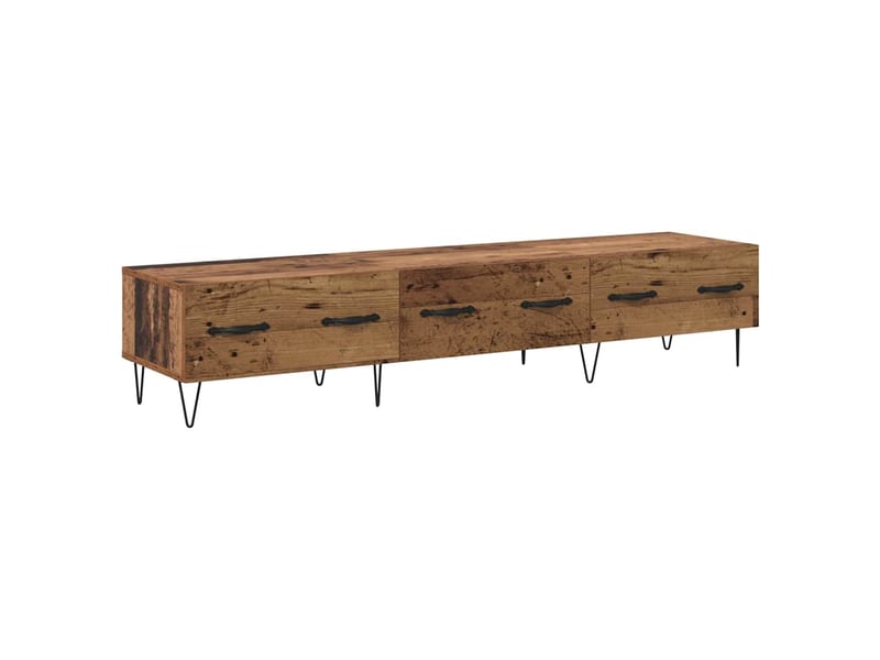  Meuble tv - banc tv - meuble de rangement 150 x 36 x 30 cm bois ancien bois d'ingénierie  - Conforama A