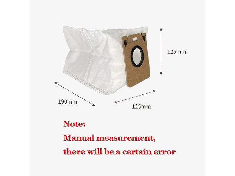  For dreame bot d10 plus rls3d dust bag accessories robot vacuum cleaner bags garbage bag replacement parts  - Conforama B