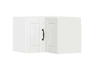 Meuble mural de cuisine, armoire d'angle cuisine lucca blanc 57x57x40cm