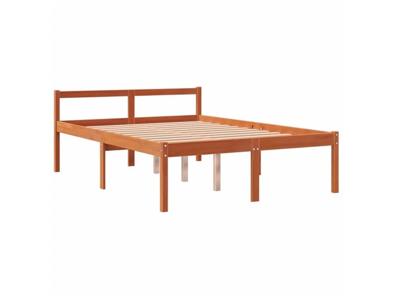 Lit double- lit adulte - lit pour personne âgée sans matelas 120x190 cm bois pin massif - Conforama B