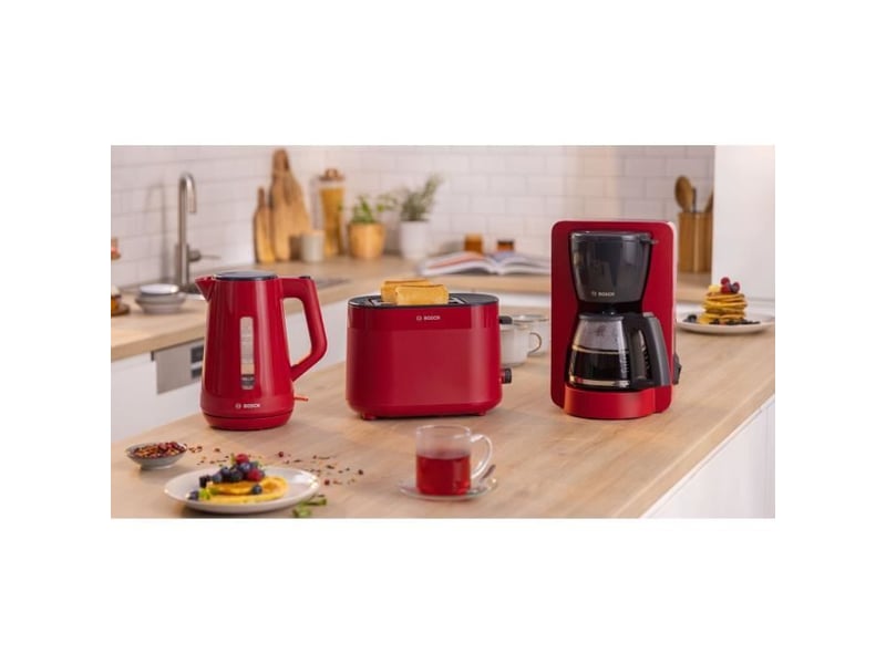  Bosch - bouilloire électrique 1.7l 2400w rouge  twk1m124 - mymoment TWK1M124 - Conforama C