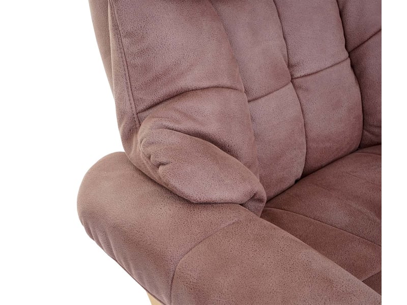  Mca fauteuil relax calgary 2, fauteuil de télévision, tissu, charge max. 150kg - marron antique nature  - Conforama E