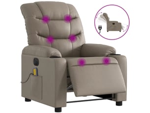 Fauteuil relax électrique <strong></strong> Tissu marron