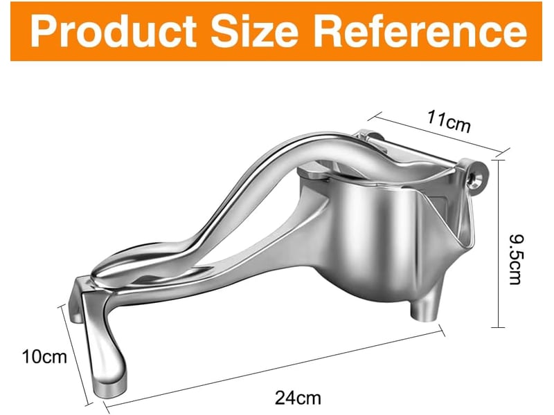 Presse-agrumes professionnel à levier en aluminium - poignée ergonomique - inclus: 10 sacs filtrants et 1 pince - Conforama B