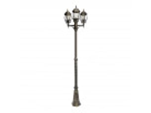 Lampadaire extérieur fabrilamp caelum 3 x e27 bicolore ip44 153-228 x 55 x 55 cm