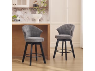 tabouret de bar <strong>HAUSS SPOLE</strong> - gris hauteur d'assise 62.5 cm vendu Par paire