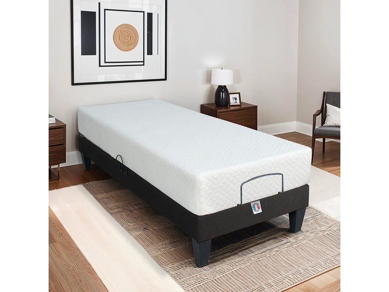  Ensemble matelas mémoire de forme absolu avec sommier amiral 2x90x200 cm 4BP.AB.C.DUO.0920 - Conforama E