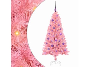 Sapin de noël, arbre de noël rose 150 cm pvc shl2091