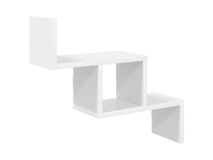 Étagère murale, étagère suspendue blanc 48 x 15 x 42 cm bois d'ingénierie cf42037