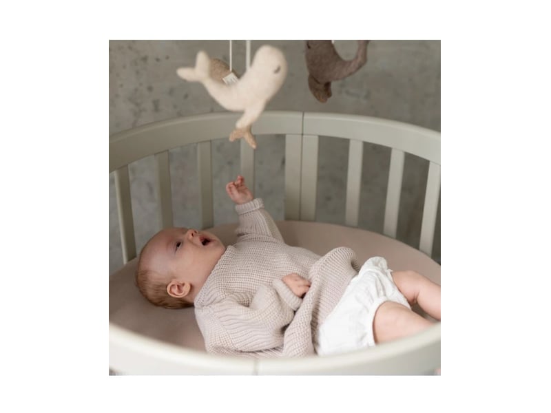  Lit bébé évolutif 7 en 1 ovale - olive waldin OWAL-O - Conforama D