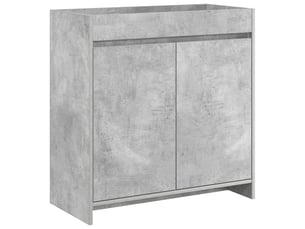 Meuble sous lavabo de salle de bain, commode gris béton shl1807