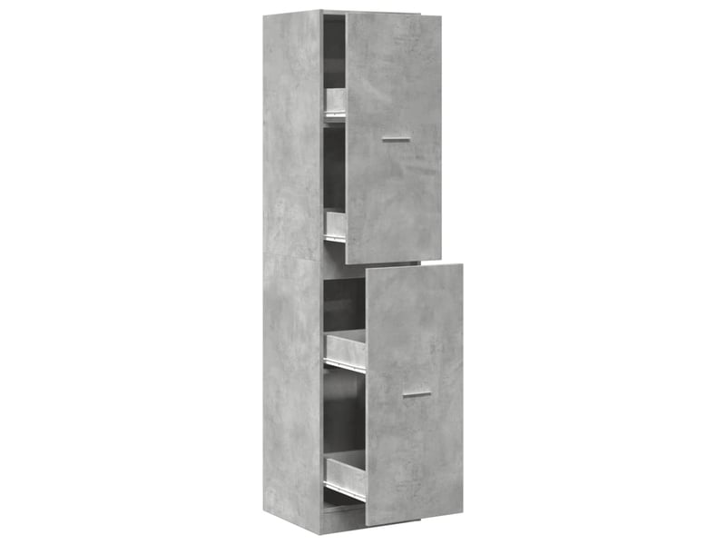  Meuble de rangement, armoire d'apothicaire gris béton 40x41x174,5 cm bois ingénierie  - Conforama A