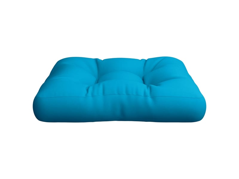 Coussin de palette, coussin de chaise, coussin de canapé bleu 50x50x12 cm tissu cf55297  - Conforama E