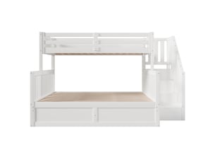 Lit superposé 90x200 cm <strong>ZOVIRA</strong> <strong></strong> coloris blanc