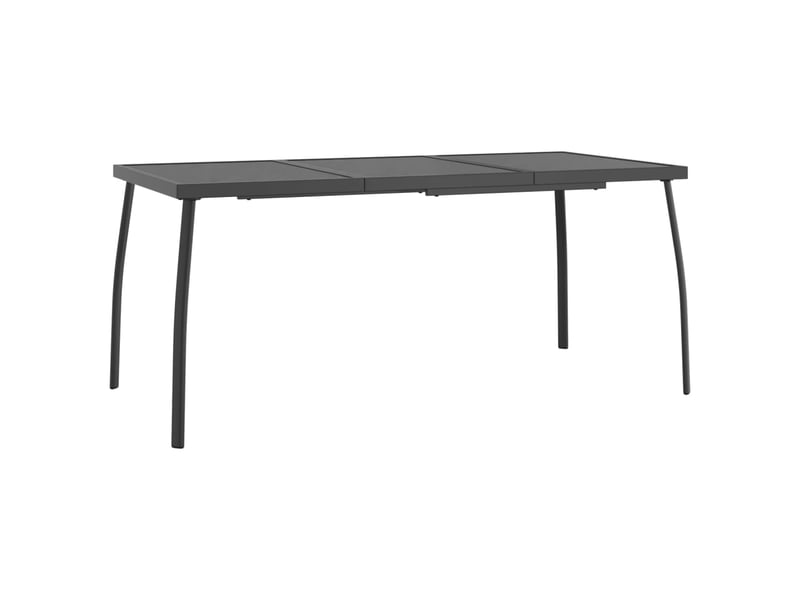  Table basse | table de jardin anthracite 165x80x72 cm treillis d'acier  - Conforama A
