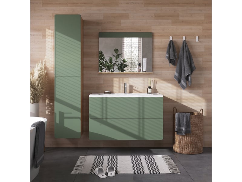  Vicco meubles bain, vertchêne doré, 4 pièces  - Conforama C