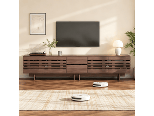 Meuble tv coloris naturel 200 cm <strong></strong>  <strong></strong>