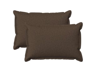 Lot de 2 coussins avec oreiller, coussins décoratifs houten taupe lin synthétique cf51220