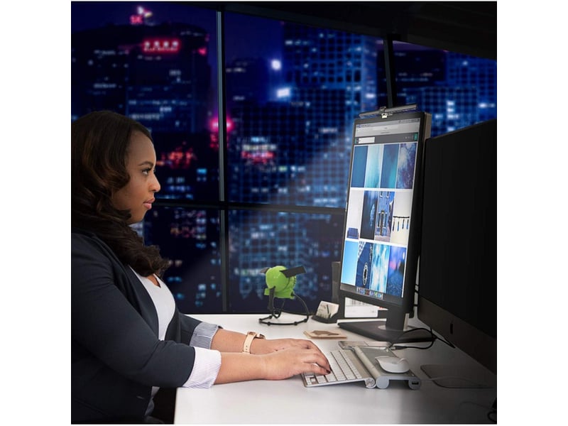  Lampe de bureau led pour écran pc – alimentée par usb, noir  - Conforama C