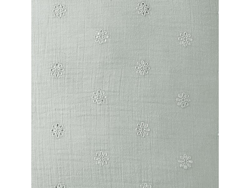  Taie d'oreiller 50x70 cm gaze de coton à fleurs eucalyptus PD20826 - Conforama B