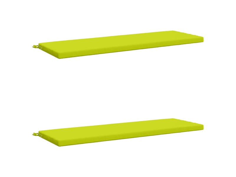 Lot de 2 coussins de banc, coussins d'assise soest 100 % polyester vert vif. Cf57604 - Conforama A