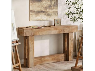 Console 0 tiroir(s)  coloris marron <strong>MAISENTIEL</strong> <strong></strong> - longueur 160 cm - 160 cm