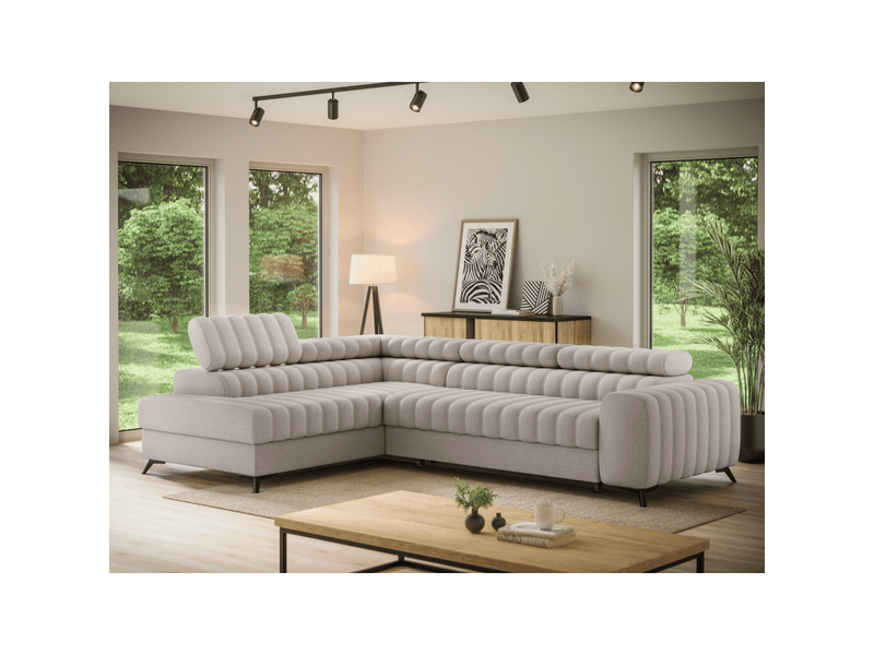  Canapé d'angle collection kanedojo coloris beige  - Conforama E