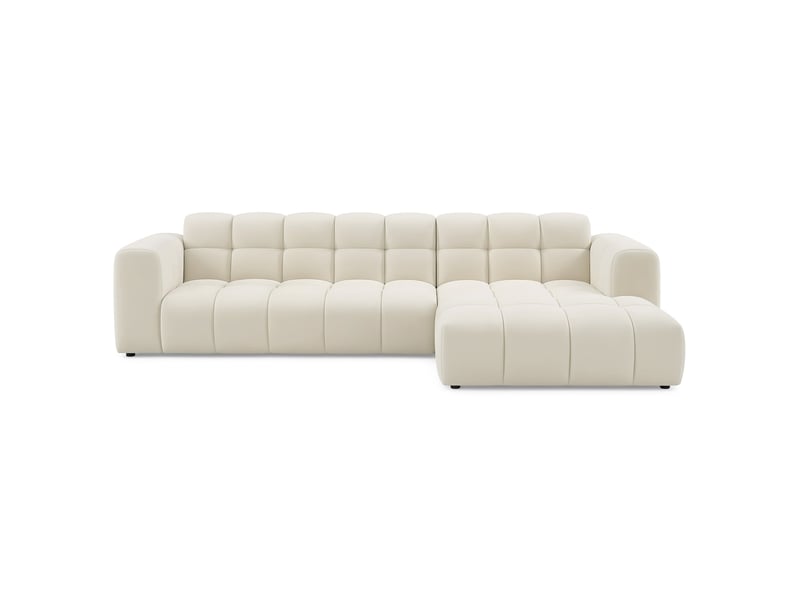  Selsey boloon - canapé d'angle - 300 cm - velours crème Boloon - Conforama A