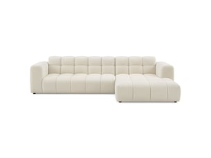 Selsey boloon - canapé d'angle - 300 cm - velours crème