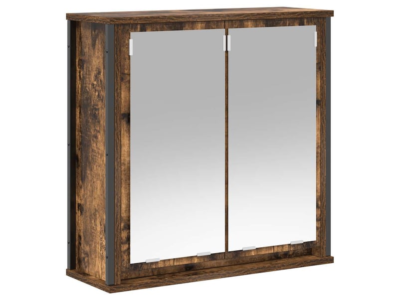  Ensemble de meubles de salle de bain 2 pcs en bois d'ingénierie chêne fumé cf63616  - Conforama D