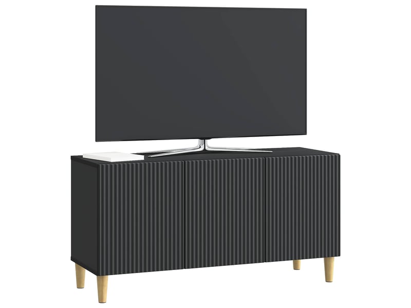  Meuble tv - banc tv - meuble de rangement 99 x 34,5 x 50 cm noir bois d'ingénierie  - Conforama C