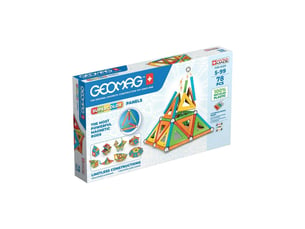 Jeu de construction magnetique 78 pieces multicolore 2d 3d